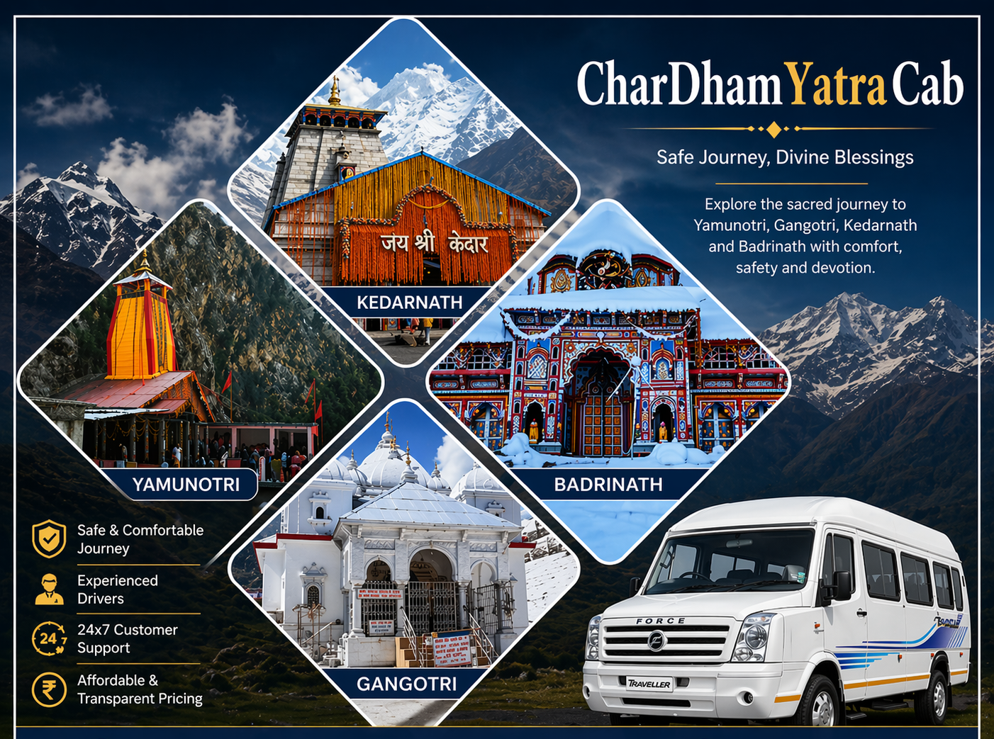 Chardham Yatra by Tempo Traveller