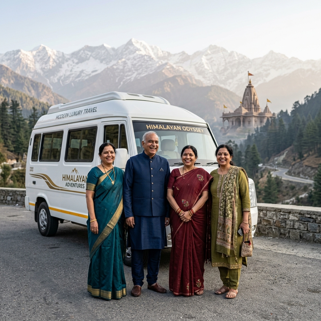 Happy pilgrims in Char Dham