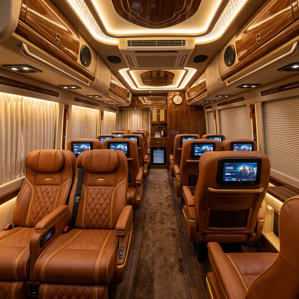 Tempo Traveller Interior